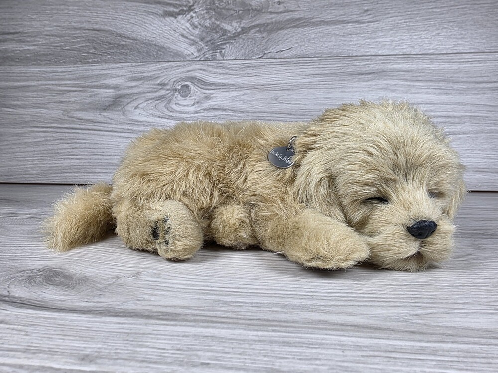 Perfect Petzzz Realistic Sleeping Plush Dog Figure WORKS! SU31